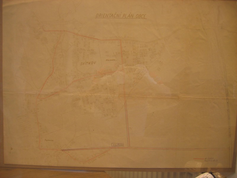mapa Svítkov a Přerovsko